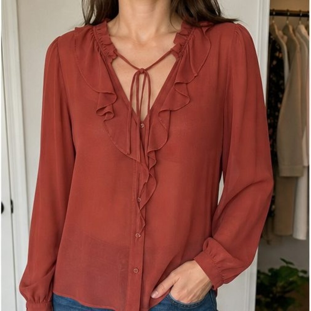 Rust Cami Blouse - Picture 2 of 6
